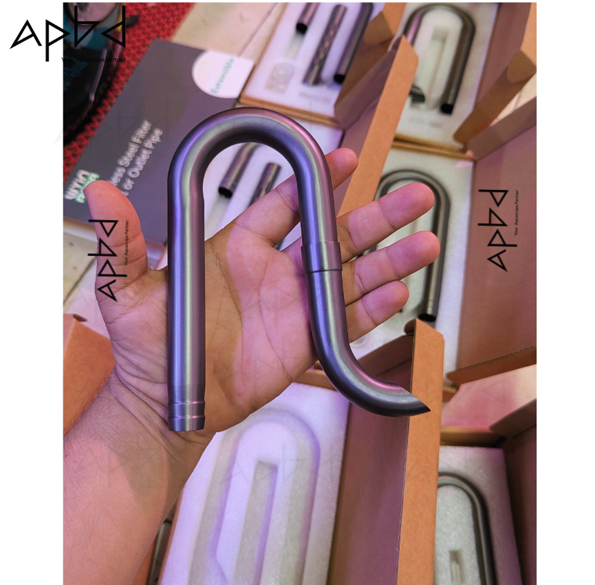 Wyin SS Lily Pipe Set 12mm | Premium Gunmetal Finish | Stainless Steel | Price: 3850 TK